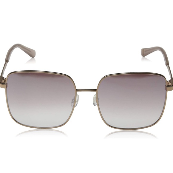 Juicy Couture Black Label Rectangular Oversized Sunglasses Gold Purple JU 605/S